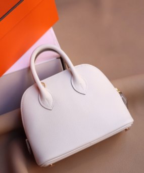 에르메스 미니 볼리드백 화이트 금장 에버컬러